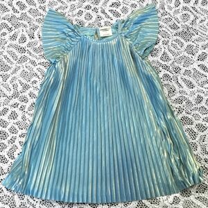 Oshkosh Metallic pleated dress